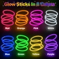 thumbnail image 2 of 100 PCS Glow Sticks Bulk Party Favors, 8" Glow in the Dark Party Supplies, Light Sticks for Party Favors Glow Necklaces and Bracelets for Kids or Adults, 2 of 4