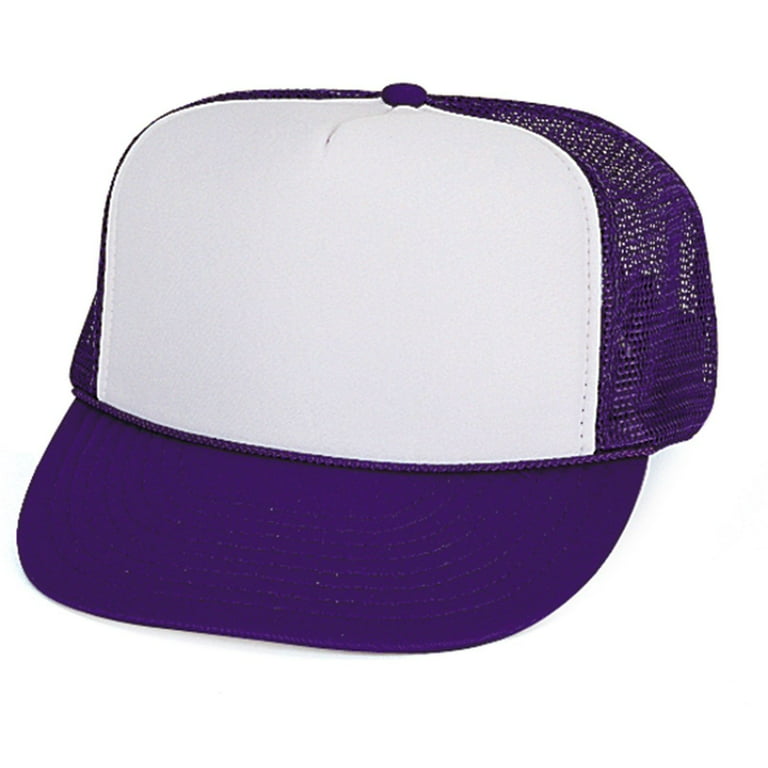 Youth Caps Adult Hats Classic Trucker Baseball Solid Tone Two Snapback Blank Foam Mesh