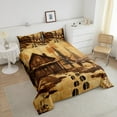 thumbnail image 4 of Erosebridal Hunting Deer Bedding Sets King with Comforter, Vintage Farmhouse Duvet Insert, Rustic Lodge Cabin Decor Breathable 3pcs, 4 of 8
