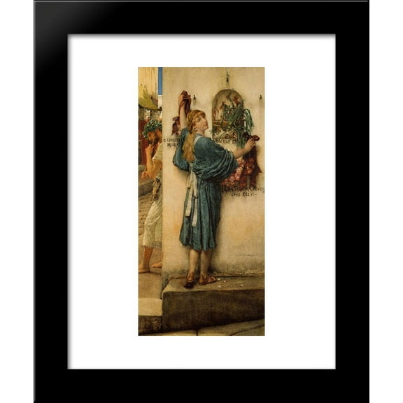 A Street Altar 20x24 Framed Art Print by Alma-Tadema, Sir Lawrence