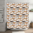 thumbnail image 5 of Rateoe Shiba Inu Dog Shower Curtain - Fancy Bathroom Shower Curtain Sets - Waterproof Shower Curtain with Hooks with 12 Plastic Hooks 72x72 Inches, 5 of 5