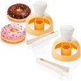 thumbnail image 1 of MEISO Donut Maker 2 Pack Plastic Donut Cutter Set with Dipping Pliers and Hole Punch for Frying and Baking, 1 of 7