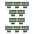 thumbnail image 1 of Wosthever 10 bolsas de hojas traseras de tortuga simuladas verdes para arreglos florales realistas, hojas de bambú con parte trasera de tortuga Tortuga grande espalda Le 13 pulgadas 10Conjunto, 1 of 6