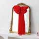 thumbnail image 4 of Decoración de lazo de terciopelo para árbol de Navidad 75cm | Adorno de cinta de felpa roja de gran tamaño | Decoración de pared para ventana colgante | Pliegue de memoria que no se desvanece, 4 of 6