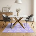 thumbnail image 3 of ODIKA 5'x7' Washable Area Rug Non-Slip, Low Pile, Stain Resistant Abstract Minimalist Border Motifs Swirl Gradient Purple Ombre Refined Structured for Guest Room, Lounge, Apartment, 3 of 7