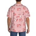 thumbnail image 3 of Fotbe Fox Camisa Estampada de Manga Corta para Hombre, Casual de Verano, Estilo Playero, Sin Arrugas-Large, 3 of 5