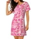 thumbnail image 2 of Fotbe Love Bata de Dormir para Mujer con Estampado, Camisón de Algodón de Manga Corta, Ropa de Dormir Casual, 2 of 5