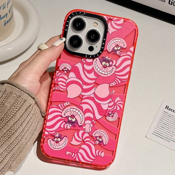 CASETiFY Glitter Flake Alice in Wonderland Funda Para Teléfono Compatible Para iPhone 14 Pro Max 13 12 11 Transparente A Prueba De Golpes Blanda Protectora