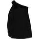thumbnail image 1 of Ralph Lauren Womens Chiffon Velvet One Shoulder Dress, black, 4, 1 of 2