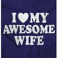 thumbnail image 2 of I Love My Awesome Wife Cute Husband Zip Hoodie Sweatshirt Men Brisco Brands X, 2 of 6