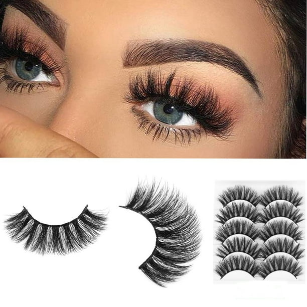 Fake Eyelashes 3D Mink Lashes 6 Styles Faux Mink Eyelashes