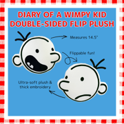 Diary of a Wimpy Kid 14.5 Plush & Hardcover Book Set