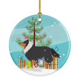 thumbnail image 1 of Sheltie & Shetland Sheepdog Merry Christmas Tree Ceramic Ornament, 1 of 1