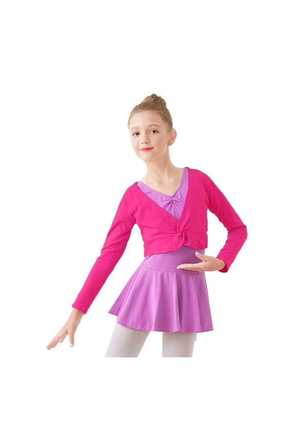 Ballet Top Ballet Jersey Girls Dance Top Ballet Gymnastics Jacket Dance Top Coat Kids Wrap Top
