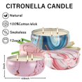 thumbnail image 3 of Velas de citronela CLTNIKET, 12 onzas, 3 mechas, perfumadas, paquete de 4, 3 of 7