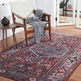thumbnail image 3 of SAFAVIEH Tucson Hartley Traditional Machine Washable Area Rug, 4' x 6', Rust/Blue, 3 of 9