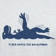 thumbnail image 3 of CafePress - T Rex Backstroke Light T Shirt - Men's Classic Graphic T-Shirt, 3 of 4