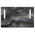 thumbnail image 2 of chaqlin Black & Gold Abstract Marble Pattern Golf Cart Seat Covers Comfortable, with Pockets, Suitable for Summer, Fit for Club Car, 2 of 8