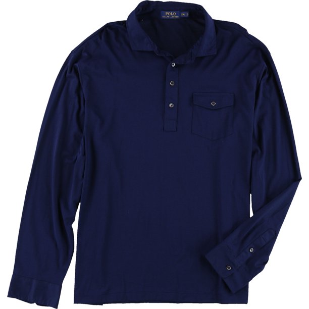 Ralph Lauren - Polo de rugby de manga larga para hombre, azul, XXL Ralph Lauren polo, rugbi