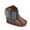 Blue, variant on Leather Western Boots Cowboy Bootie Soft Sole Non-Slip Crib Shoes for Baby Toddler (Coffee, 12)