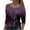 Purple, variant on Aayomet Gym Shirts For Women Womens Fall Long Sleeve Stretch Slim Round Neck Ribbed Basic Shirts,Green XXL