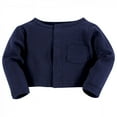 thumbnail image 4 of Hudson Baby Infant Girl Cotton Dress, Cardigan and Shoe 3pc Set, Blueberries, 0-3 Months, 4 of 5