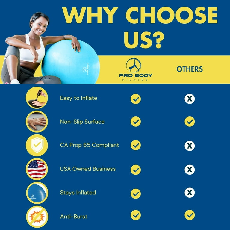 Easy Office Workouts Posture Chair ProBody Pilates Ball Chair