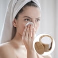 thumbnail image 2 of 1 Set Bamboo Fiber Makeup Remover Puff Pads Round Face Makeup Cleaning Pads, 2 of 7