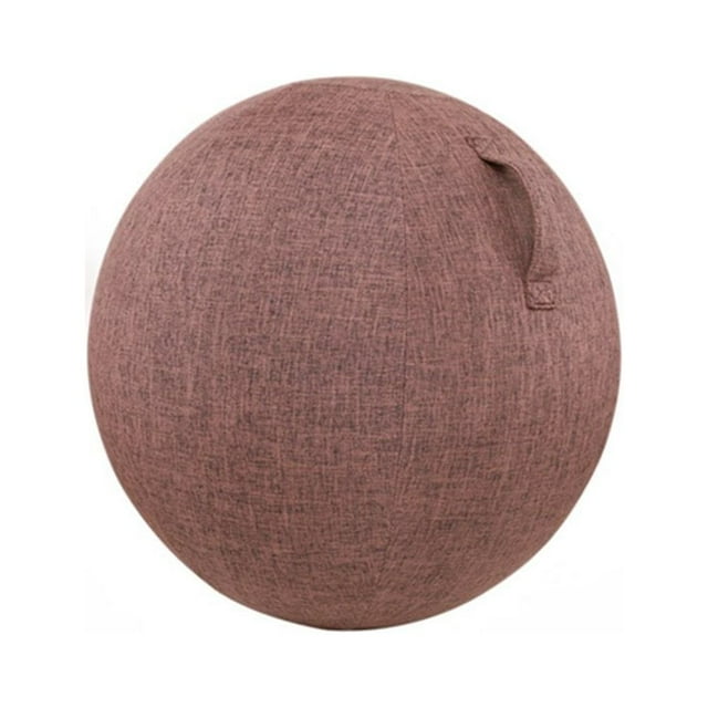 Dust-proof Anti-slid Exercise Ball Cover Cotton Flax Practical Fine Knitted Yoga Ball Cover for Home