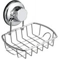 thumbnail image 1 of Soporte para jabón de baño con ventosa de vacío súper fuerte y gancho, jabonera, bandeja para jabón en barra y soporte para esponja para ducha, baño, bañera y fregadero de cocina., 1 of 8