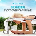 thumbnail image 3 of Ostrich The Deluxe 3N1 Lightweight Outdoor Beach Lounge Chair w/ Footrest, White, 3 of 11