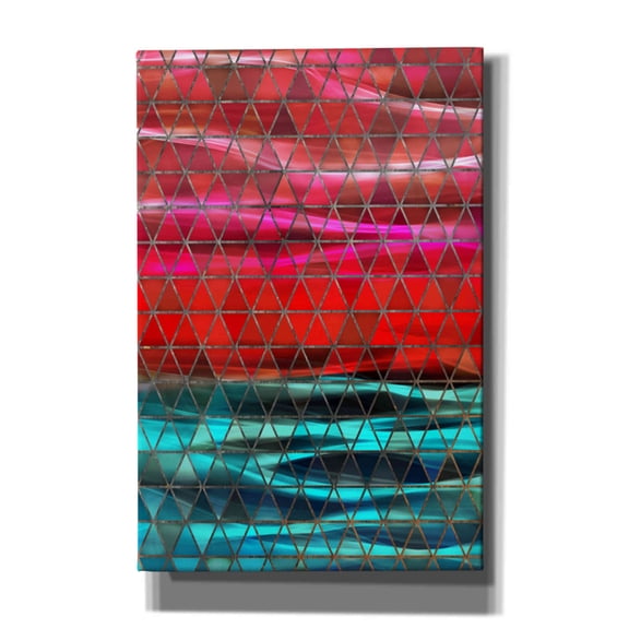 Epic Graffiti 'Colorful Geometric Shapes' by Irena Orlov, Giclee Canvas Wall Art, 40"x60"