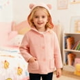 thumbnail image 5 of WOYY Toddler Girls Hooded Sweater Bear Ears Hooded Knitted Cardigan Coat, Sizes 2-3T, 5 of 5