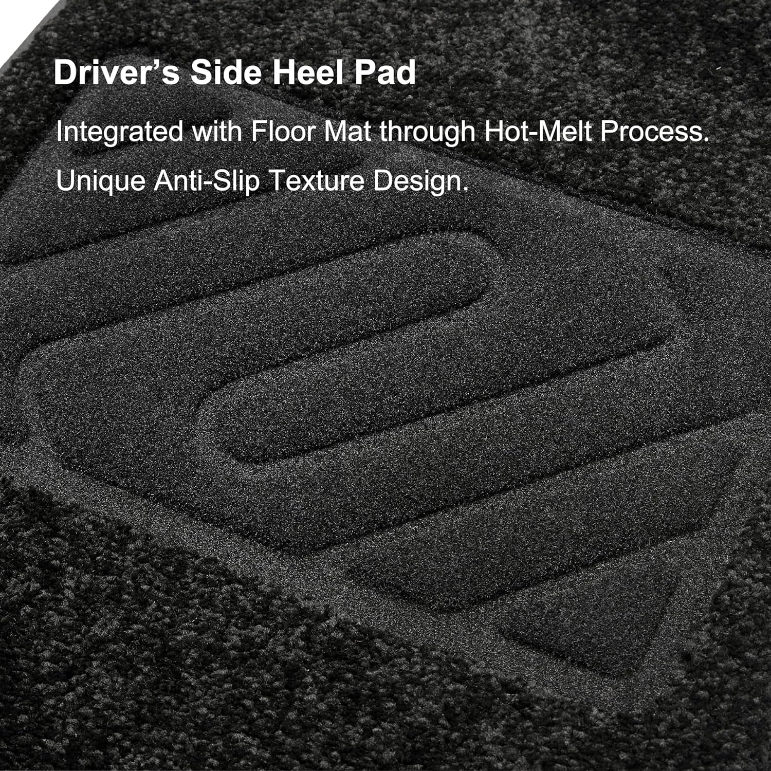 WENNEBIRD Superior Carpet Front Row Floor Mats for 2024-2025 Tesla Model 3, 0.6 inch Thickness Rugs - 2pc