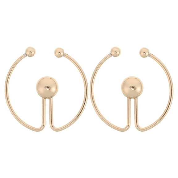 SEWCHICS Golden Alloy Cinch Clips for Women’s Clothing, Elegant Design Accessories for T-Shirts, 2 Pieces