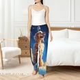 thumbnail image 6 of Lsque Starry Sky Cloud Dog Print Women's Pajama Pants, Lounge Pant - Comfortable Home Wear,Elastic Waistband, Stylish Design-Large, 6 of 9