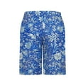 thumbnail image 3 of cllios Mens Floral Swim Trunks Big and Tall Elastic Waisted Board Shorts Quick Dry Drawstring Surfing Shorts Summer Vacation Beach Shorts Holiday, 3 of 4