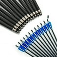 thumbnail image 4 of Carbon Crossbow Bolts 20 inch Hunting Archery Arrows with Vanes Moon Nocks and Removable Tips12 Pack, 4 of 5