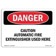 thumbnail image 1 of SignMission OS-DS-A-1218-L-2359 Panneau de Danger OSHA 12 x 18 Po - Extincteur Automatique de Précaution Utilisé à l'Intérieur, 1 of 1