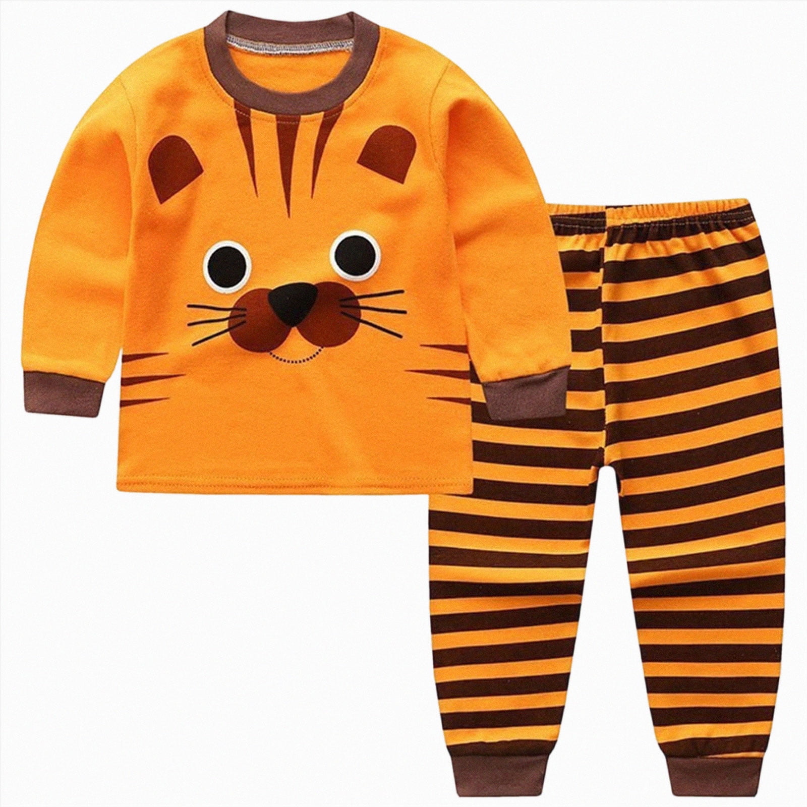 Toddler Girl T-Shirt and Leggings Outfit Set 2PC Fall Winter School Girls Outfits Clothing Set 11-12 Years Orange