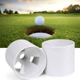 thumbnail image 2 of White Golf Hole Cup, A Symbol Of Precision In Putting Practice, ABS Plastic Ensures Unyielding Durability, Portable And Convenient For Every Golfer, Regulation Size Complies With, 2 of 5