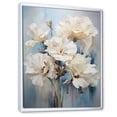 thumbnail image 2 of Designart "Simplistic Carnation Cluster" Carnations Floater Framed Wall Art Living Room, 2 of 5
