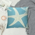 thumbnail image 2 of ARISTURING  Sky Blue Starfish Throw Pillow Cover Couch Pillows Coastal Beach Nautical Pillow Case Teal Ocean Collection Nautical Farmhouse Decor Cushion Cover for Home Sofa Bedroom, 2 of 5