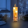 Christmas Decoration Indoor, Starlight LED Flameless Pillar Candles