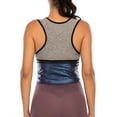 thumbnail image 5 of Womens Shapwear Sweat Sauna Vest Cincher Trainer Shaper Workout Tank Top Slimming Polymer Sauna Vest with Zipper Front, 5 of 8