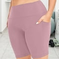 thumbnail image 7 of Aofany Plus Size Biker Shorts for Women High Waist XL-5XL with Pockets Workout Running Shorts for Yoga, 7 of 7