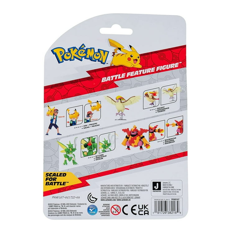 Pokemon 4.5 Inch Scyther Battle Figure with Chop Attack Arms, Multi -  Walmart.com