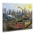 thumbnail image 4 of Stupell Industries Construction Trucks Skyline Transportation Painting Wrapped Canvas Art Print Wall Art, 48 x 36, 4 of 8