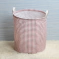 Hanzidakd Laundry basket Cotton/linen Canvas Foldable Opening Medium Fabric Laundry Basket