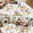 thumbnail image 6 of Happy Birthday Large Area Rugs for Bedroom Living Room, Soft Non Slip Carpet Bedside Rug, Colorful Words Rectangular Floor Cover Kitchen Accent Rug 2.7'x5' for Dining Room/Office, 6 of 9